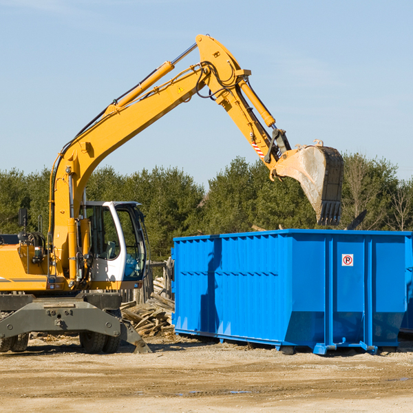 are there any restrictions on where a residential dumpster can be placed in Chesterville ME